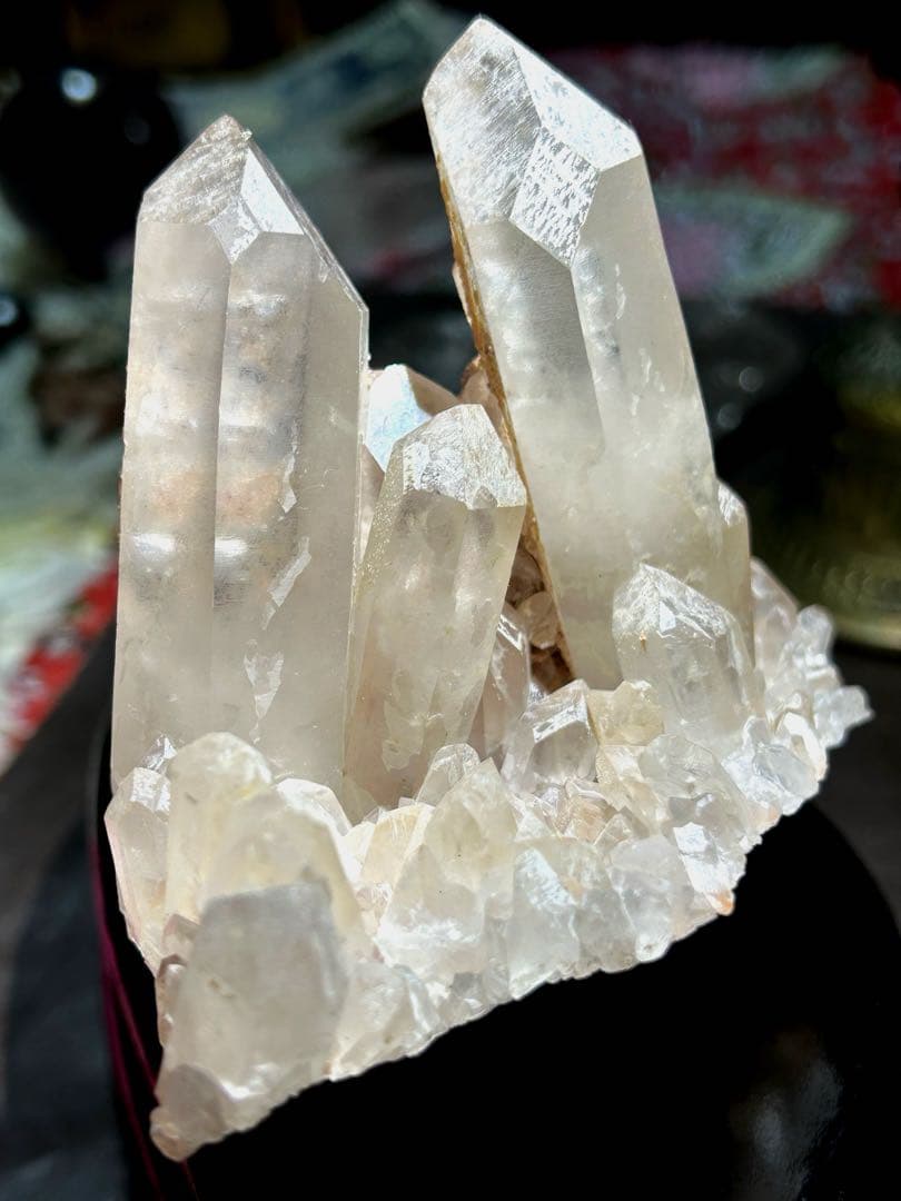 ☆別格高級品！レムリアンシード　クラスター　水晶　原石　帝王秘宝！極美