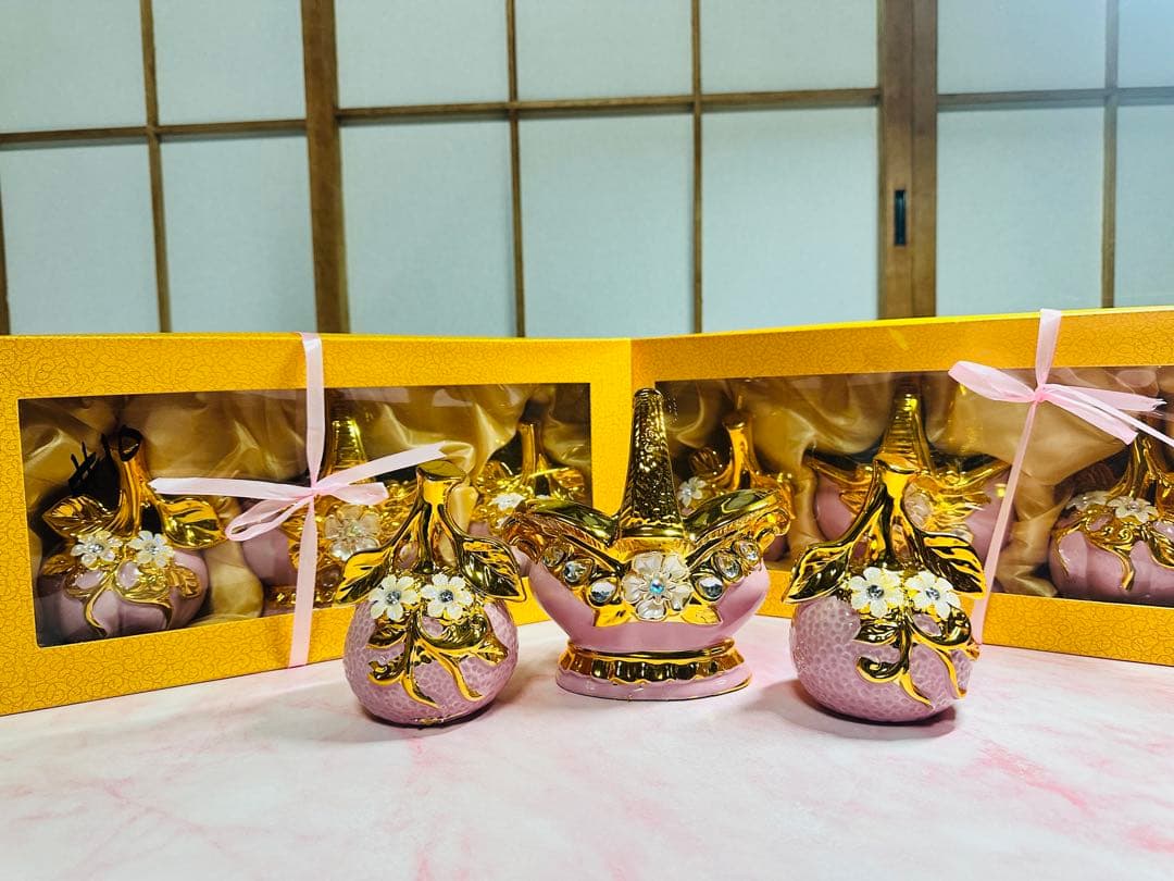 【お得】磁器製 花瓶 3点セット×8箱 まとめ売り