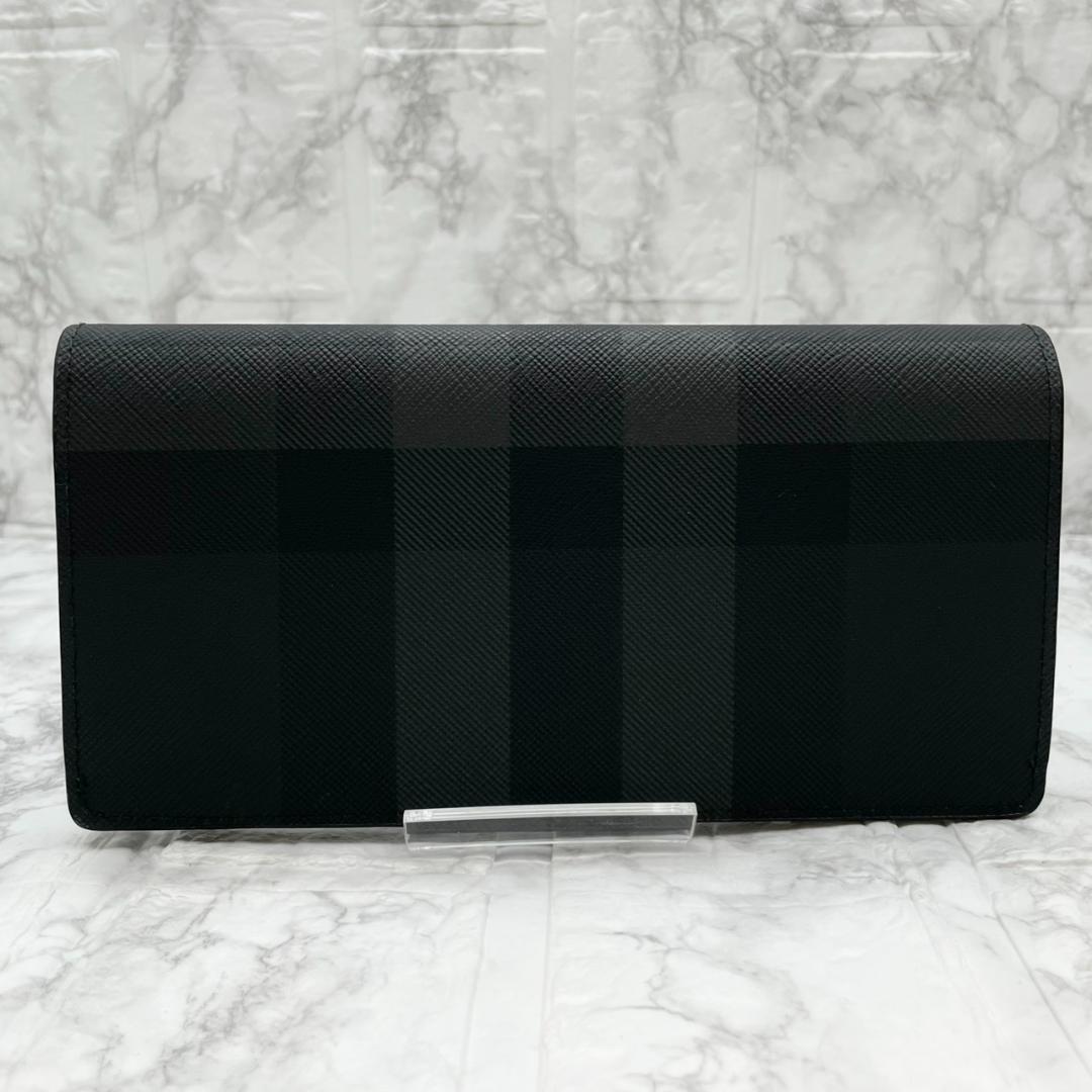 未使用級✨ Burberry バーバリー　長財布 二つ折り スモークドチェック