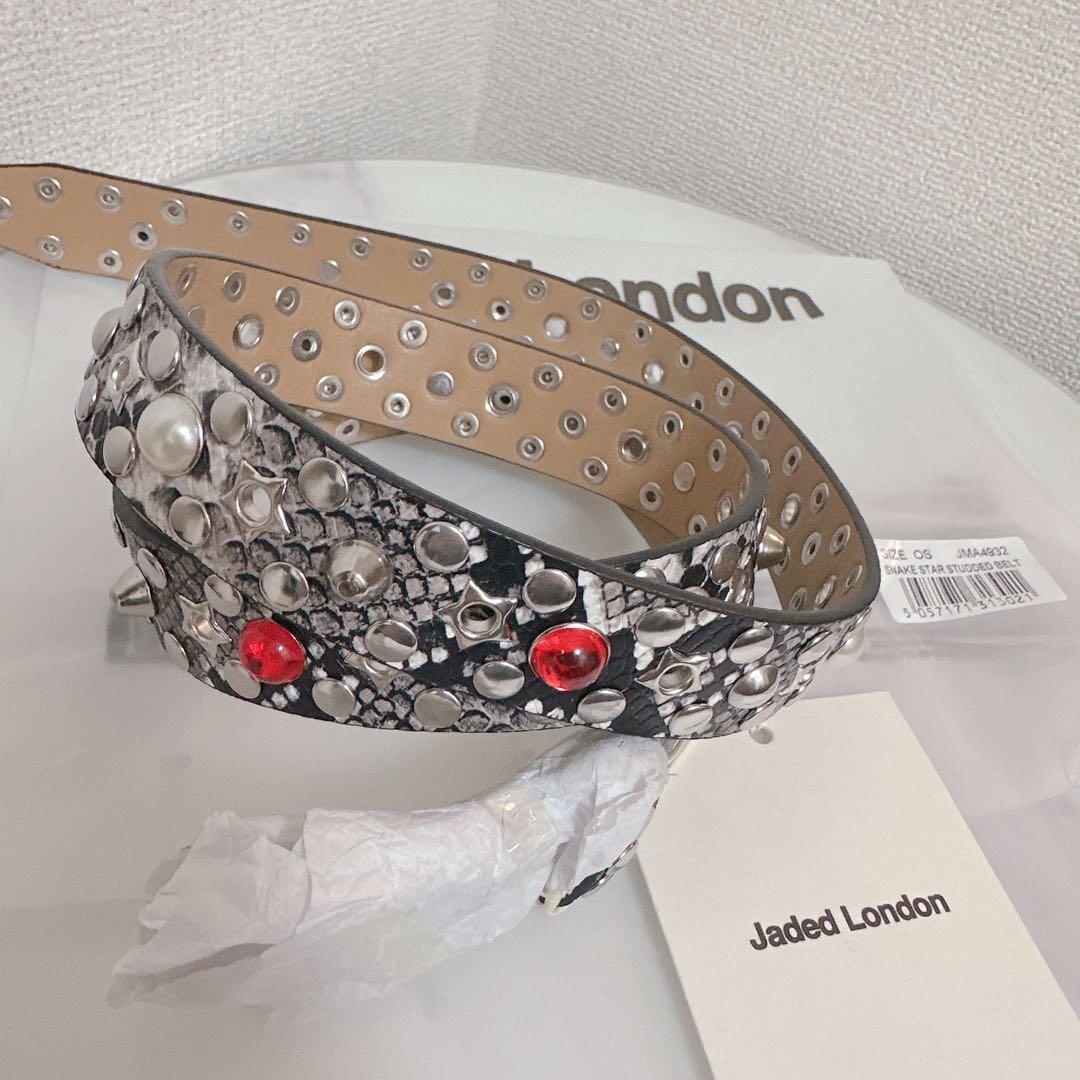 【新品】JADED LONDON スネーク柄ベルト 正規品 即発可能