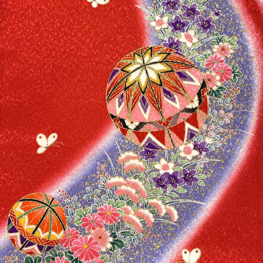 ◎mk-2290　七五三　女の子　着物・襦袢セット　7歳　　1-27