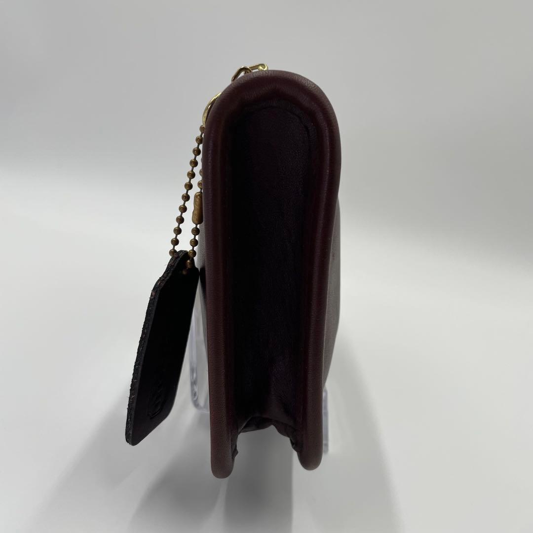 希少 COACH オールドコーチ マルチポーチレザー ダークブラウン 90s