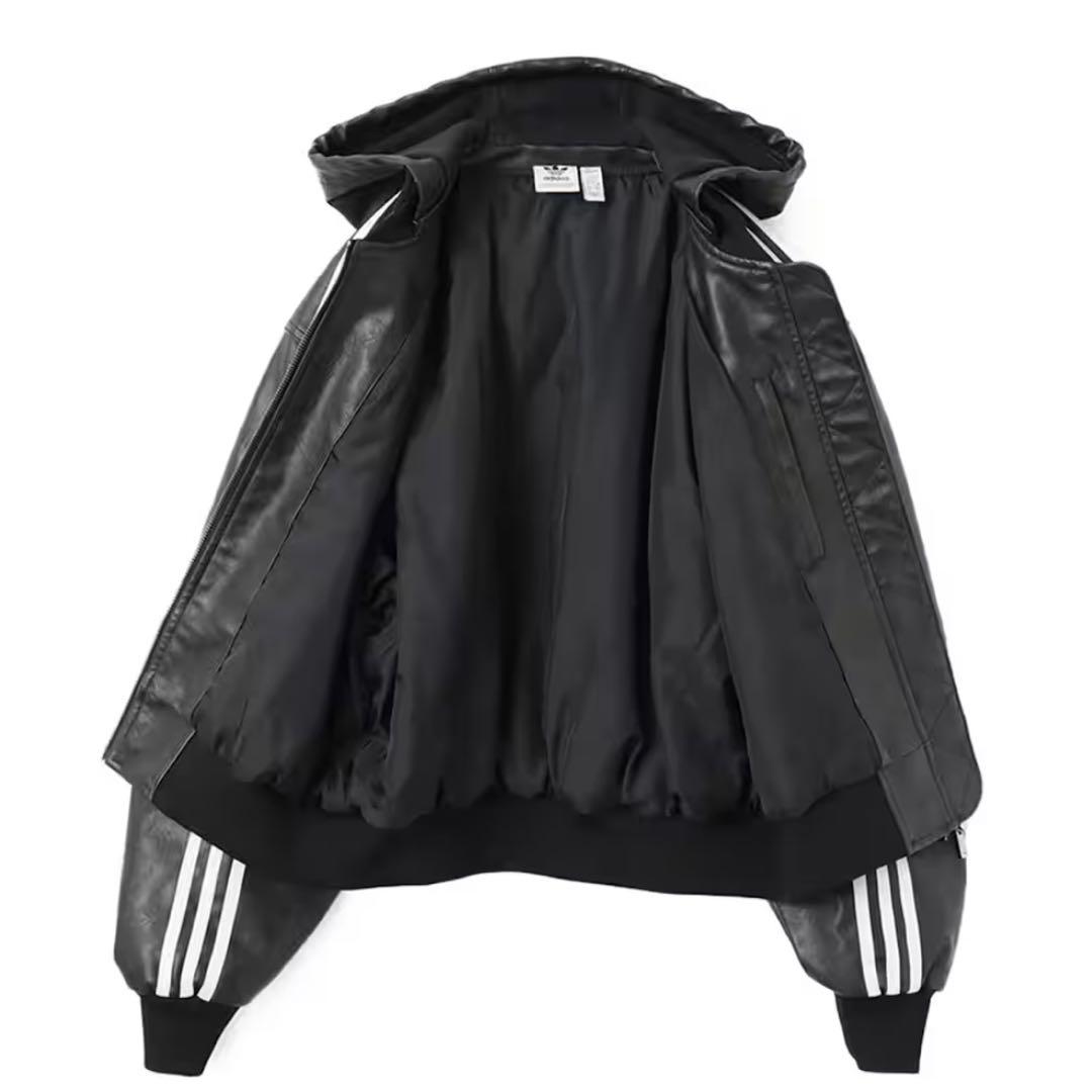 新品XL⭐️ADILENIUMシーズン3 ビンテージ フェイクレザージャケット黒白