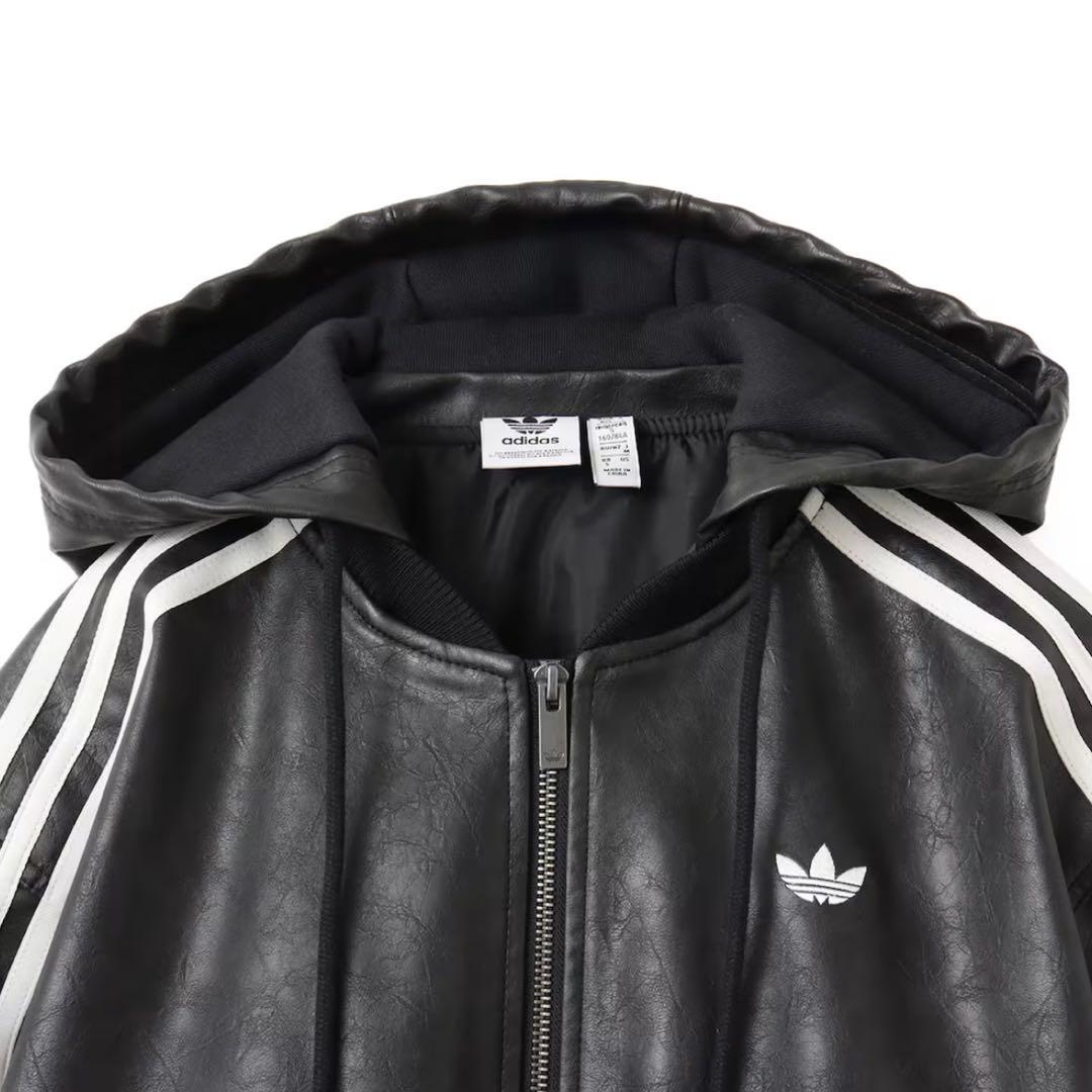 新品XL⭐️ADILENIUMシーズン3 ビンテージ フェイクレザージャケット黒白