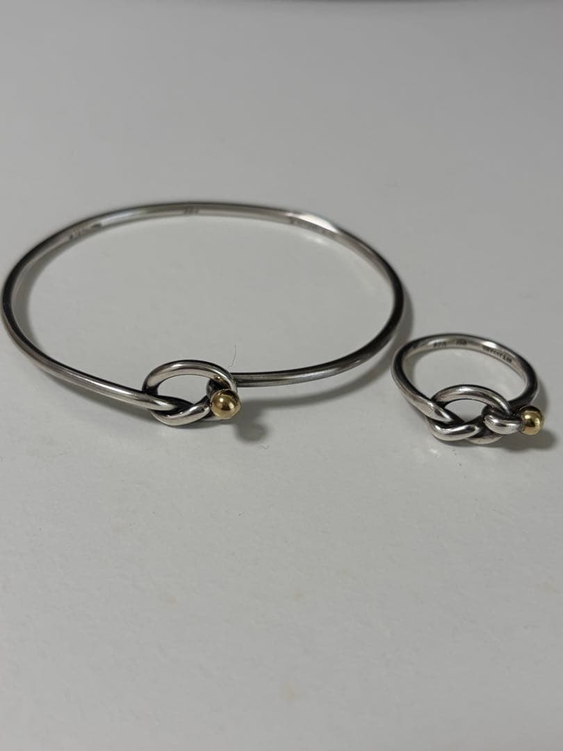 Tiffany & Co. ティファニー ラブノットバングル＆リング