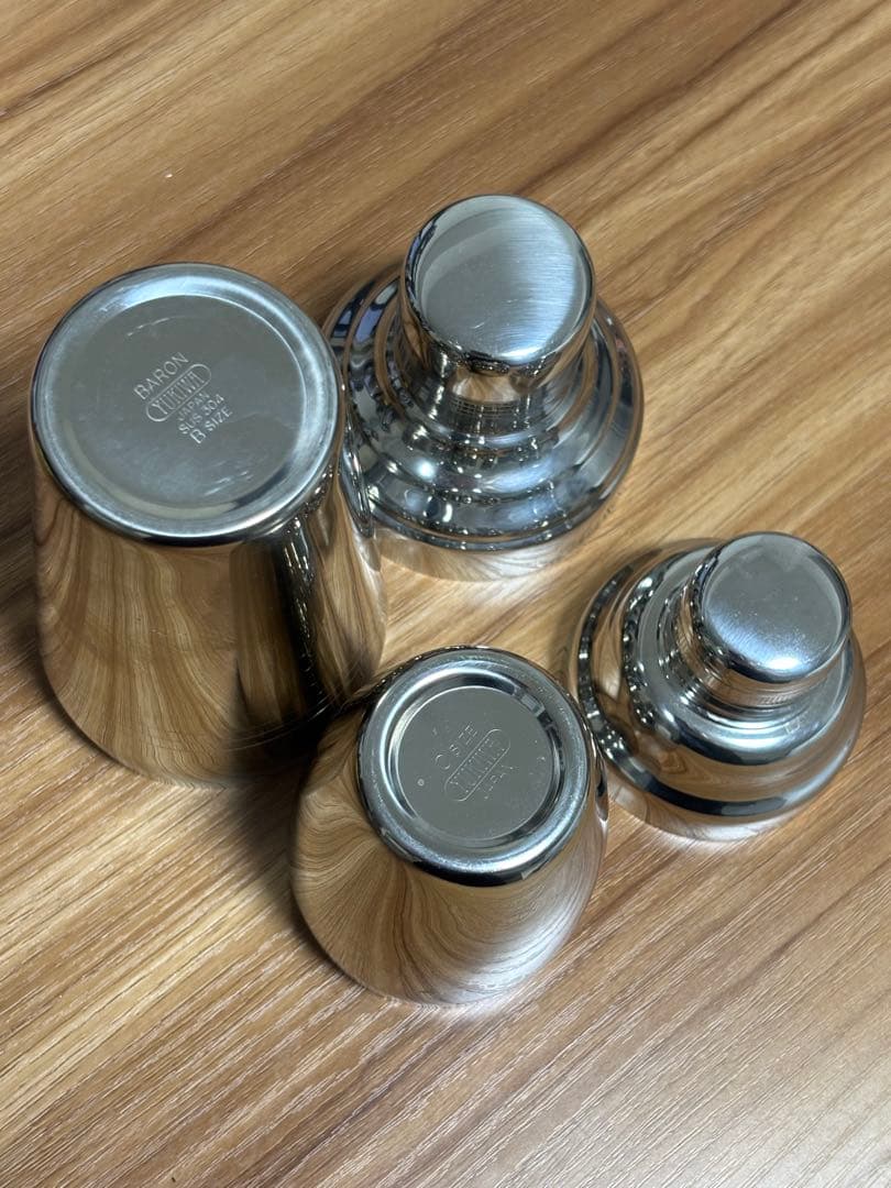 ステンレス製カクテルシェイカーセット 4点