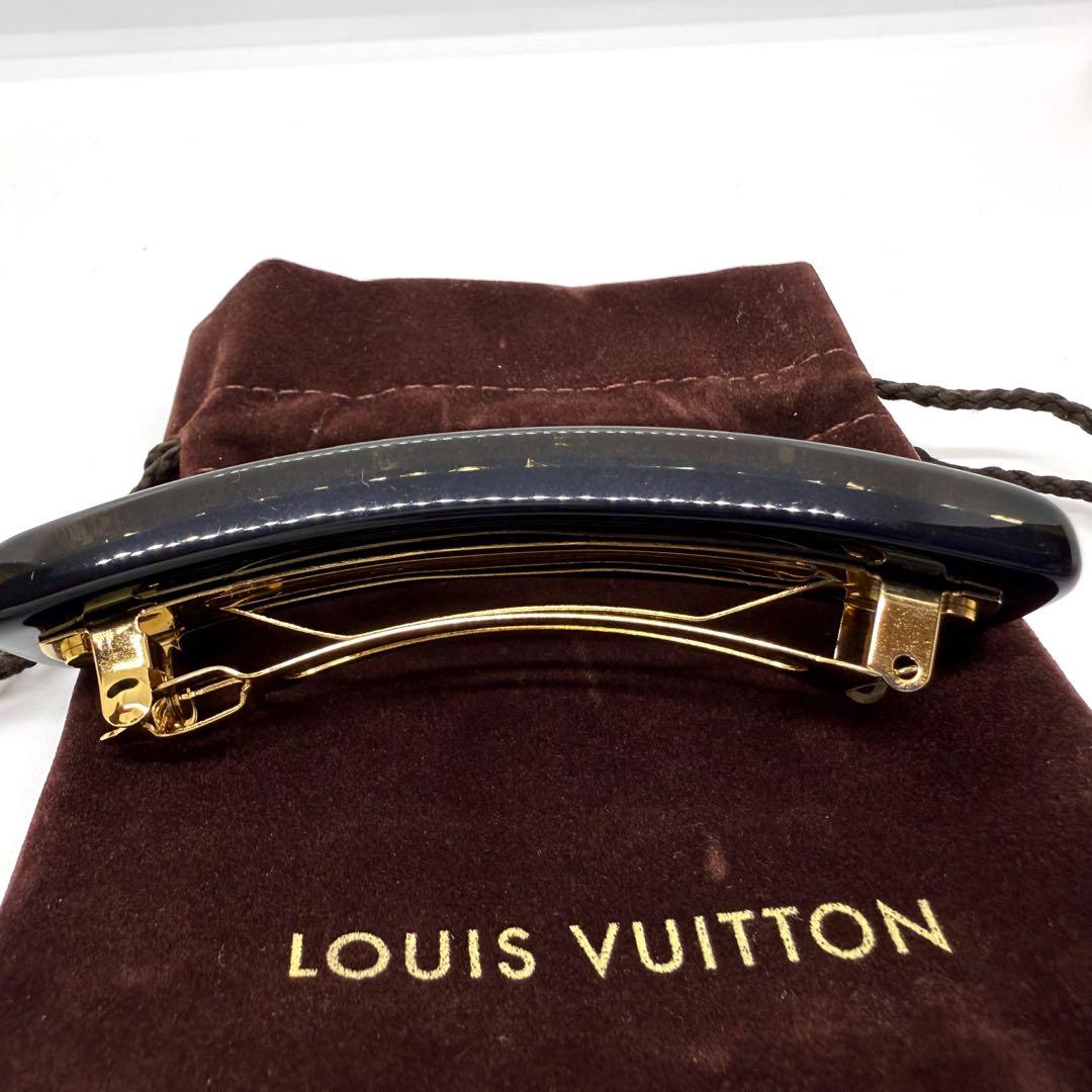 正規 美品 ルイヴィトン モノグラム バレッタ ヘアアクセサリー フランス製