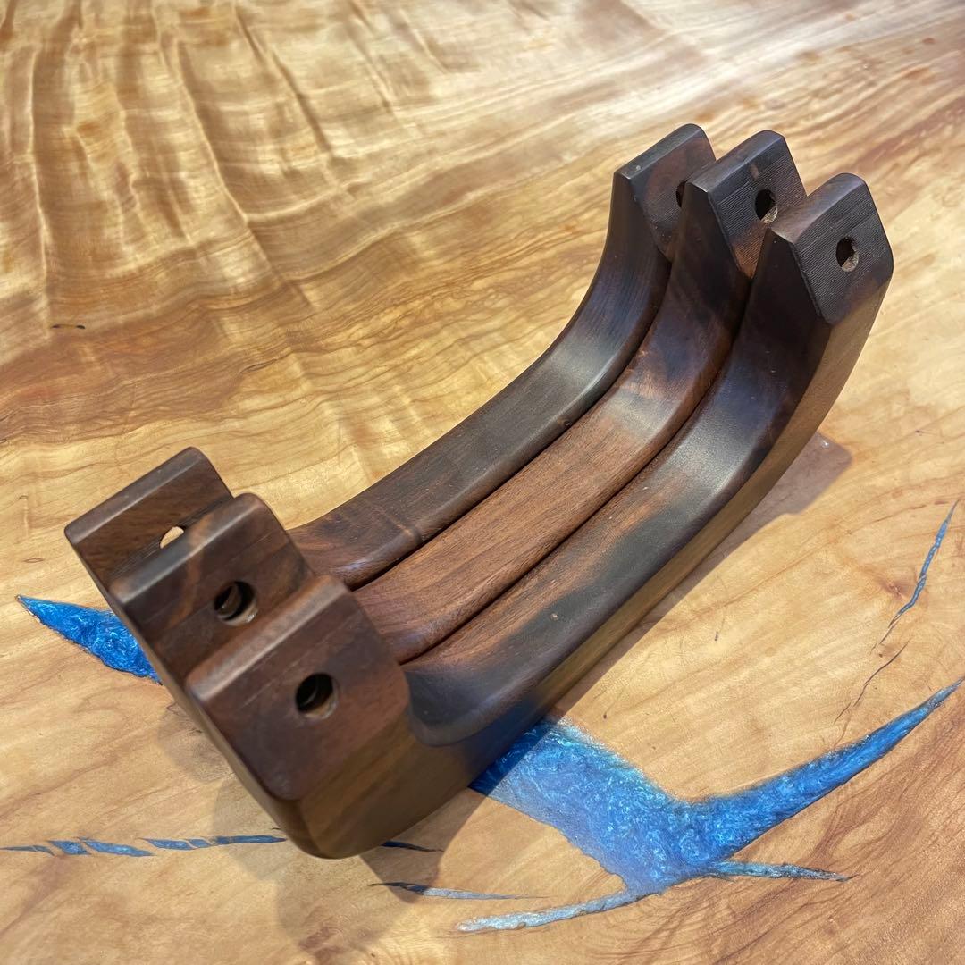 ハイエース用ウォールナットアシストグリップ3点セット