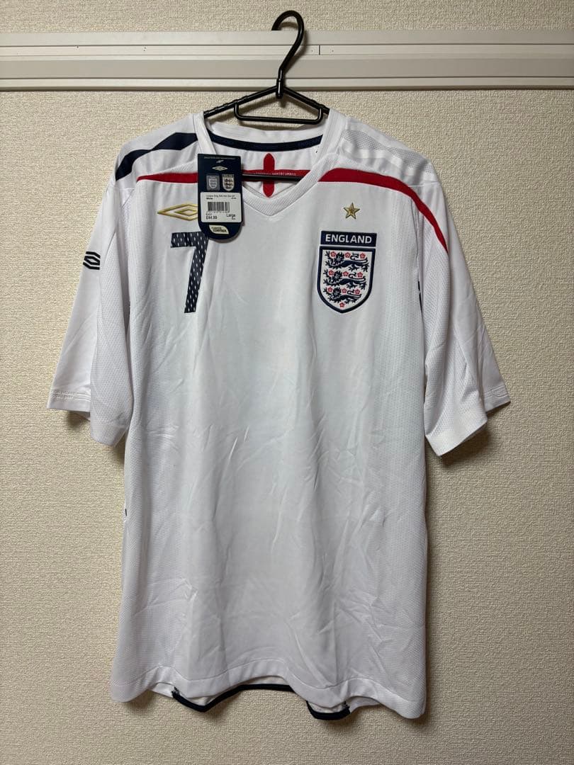 【正規品・タグ付き】 ベッカム イングランド代表 08/10 ユニフォーム XL