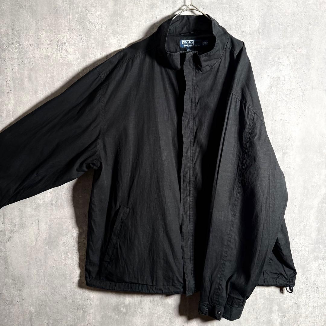 ⭐️希少⭐️ラルフローレン ジップアップブルゾン XXL 90s ririジップ 黒