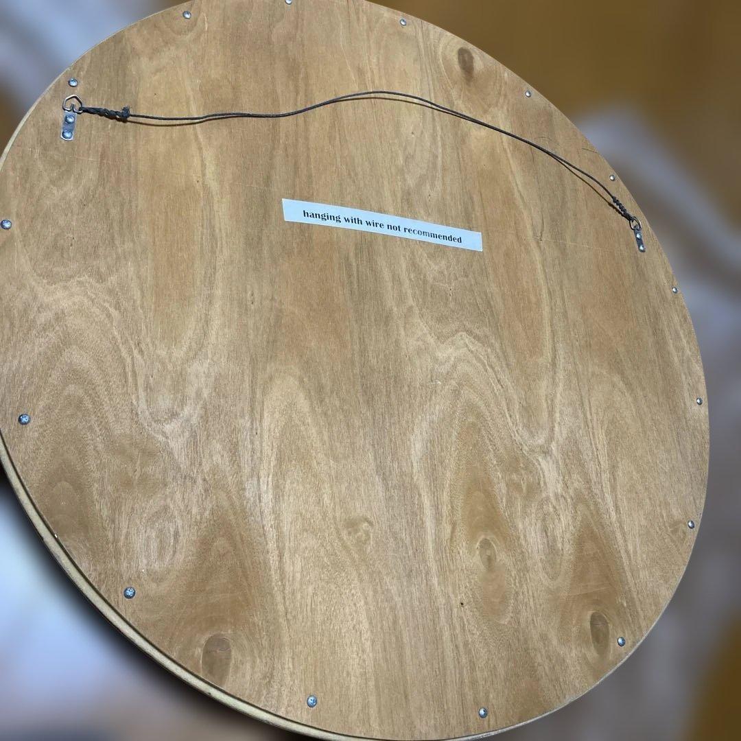 アンティーク風 鏡 直径約76cm