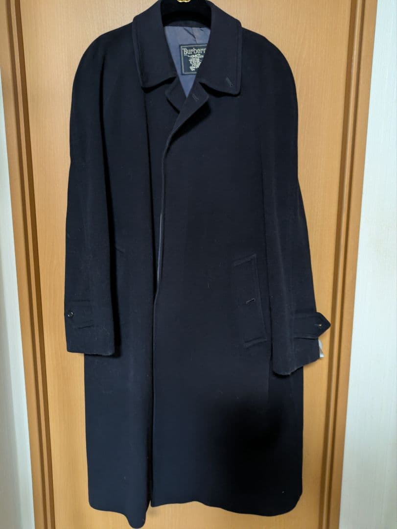 BURBERRY カシミヤ混ダブルブレストコート チェスター175/94