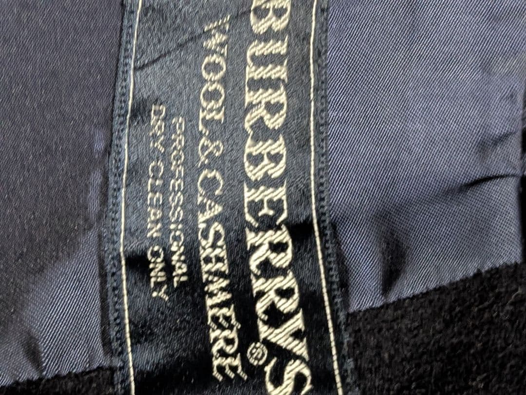 BURBERRY カシミヤ混ダブルブレストコート チェスター175/94