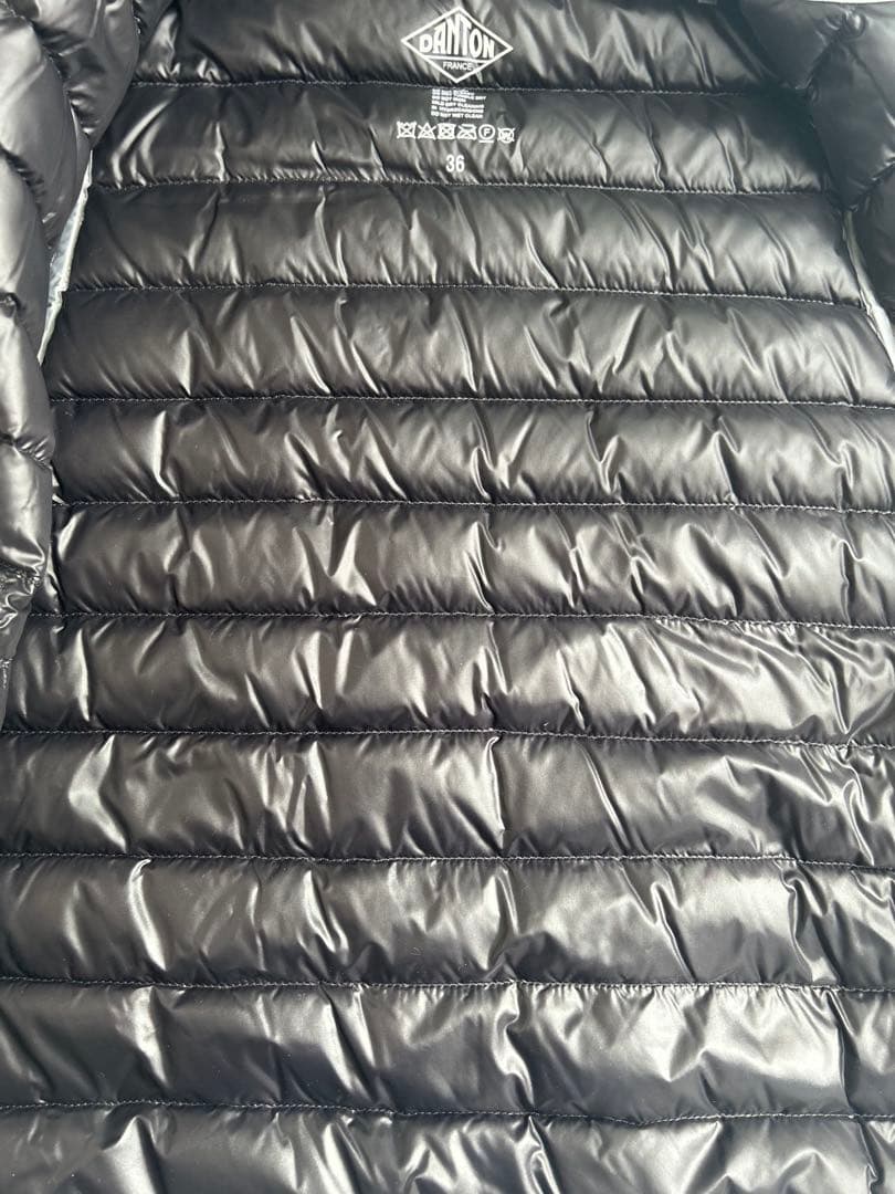 DANTON ダウンベスト サイズ36 ダントン インナーダウンベスト グレー