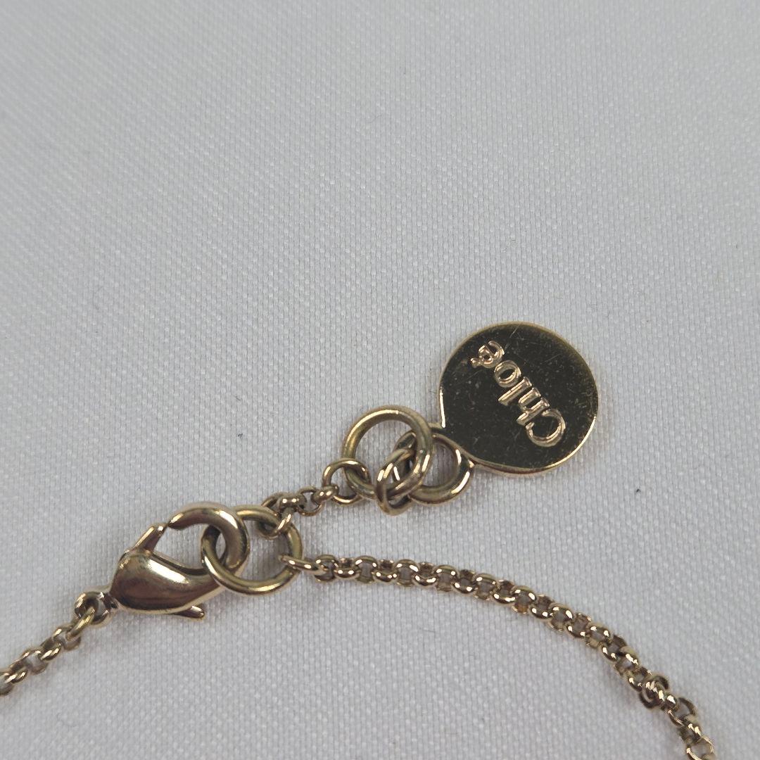 【美品】Chloé クロエ ブレスレット ゴールド 鍵モチーフ 南京錠 箱付き