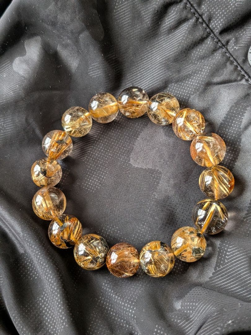 太陽放射ルチルクォーツ ブレスレット