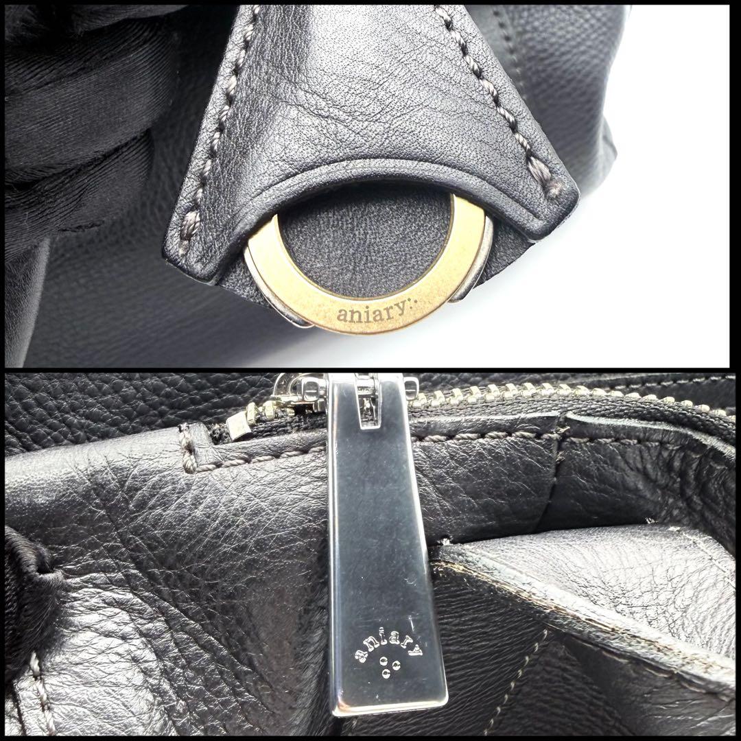 【美品】aniary アニアリ　オールレザー　トートバッグ　大容量　迷彩