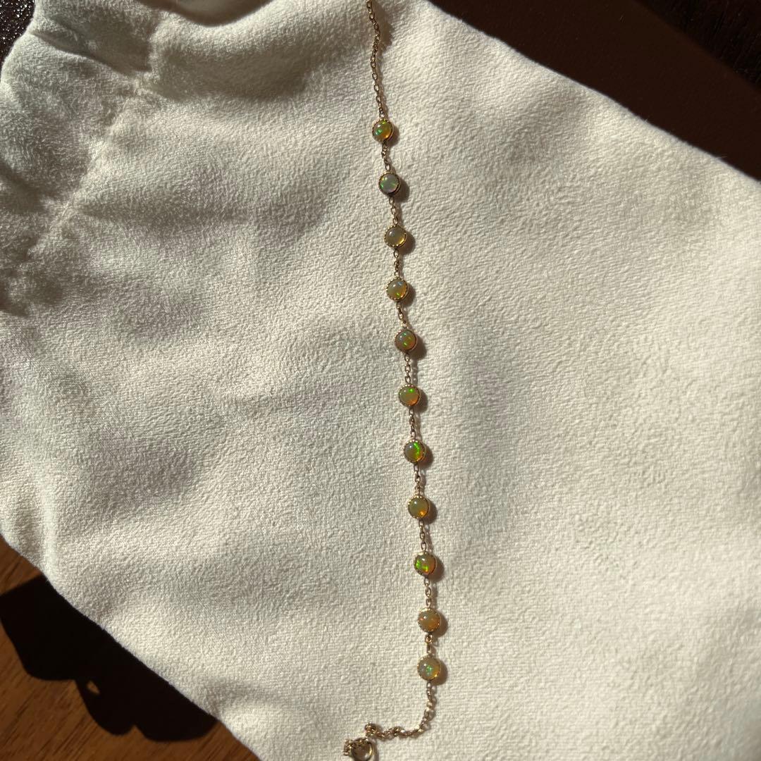 アガット agete ブレスレット　ドリーミードリーミー 11石　オパール