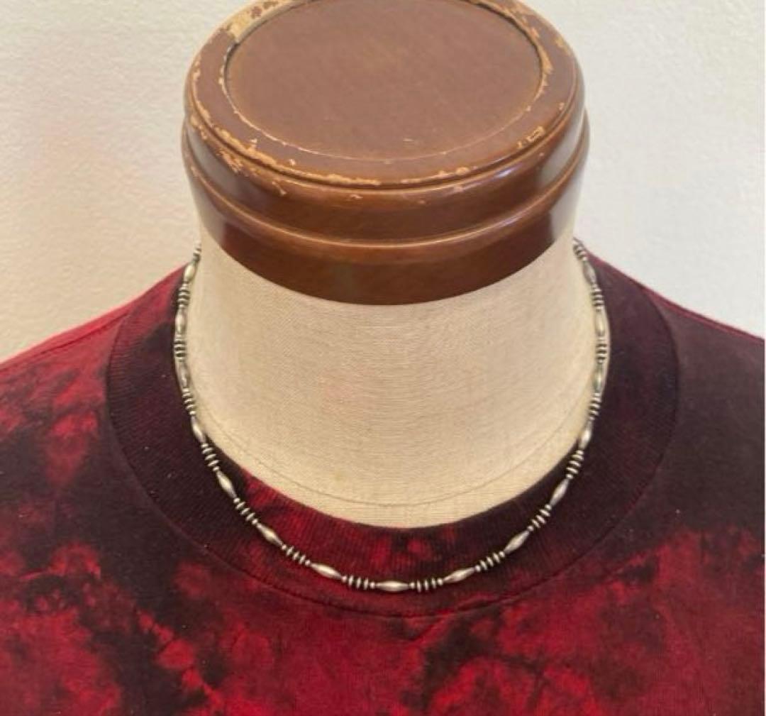 SV925製 ナバホパール　当店オリジナルデザインネックレス　38cm