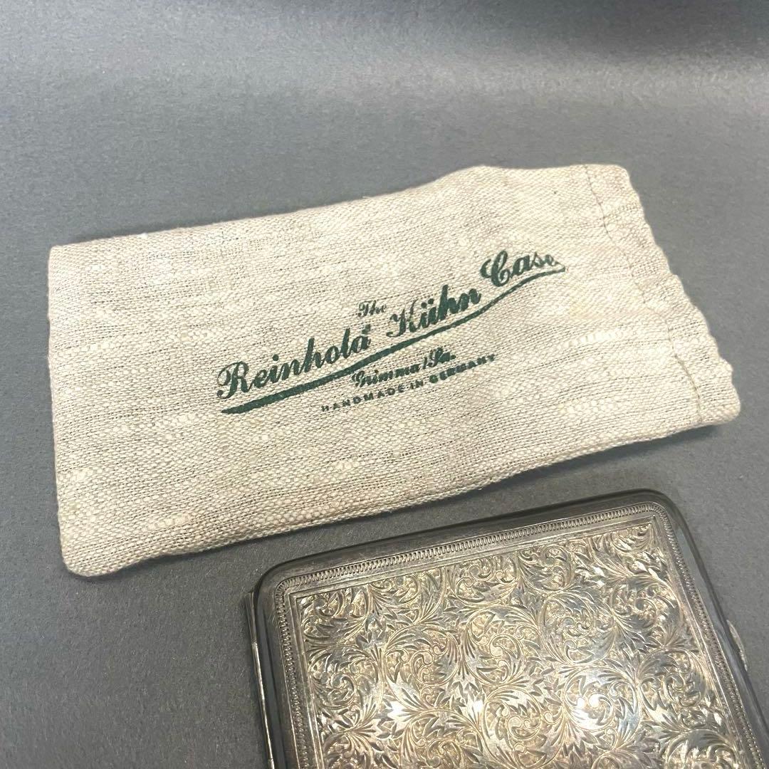 【F】銀製 SILVER シルバー シガレットケース タバコケース ヴィンテージ