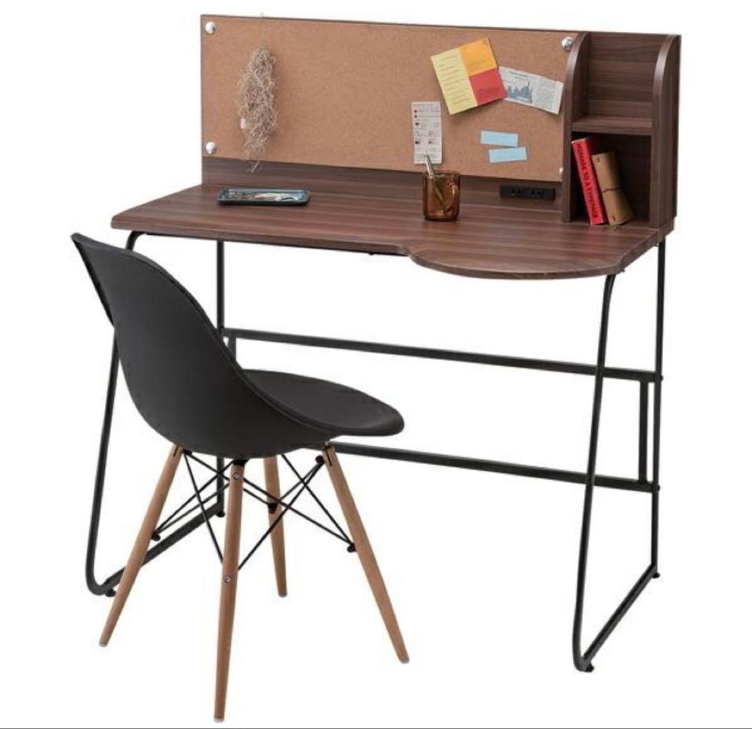 新品　#PT601B パソコンデスク　コルクボード付　 学習机　作業机　シンプル