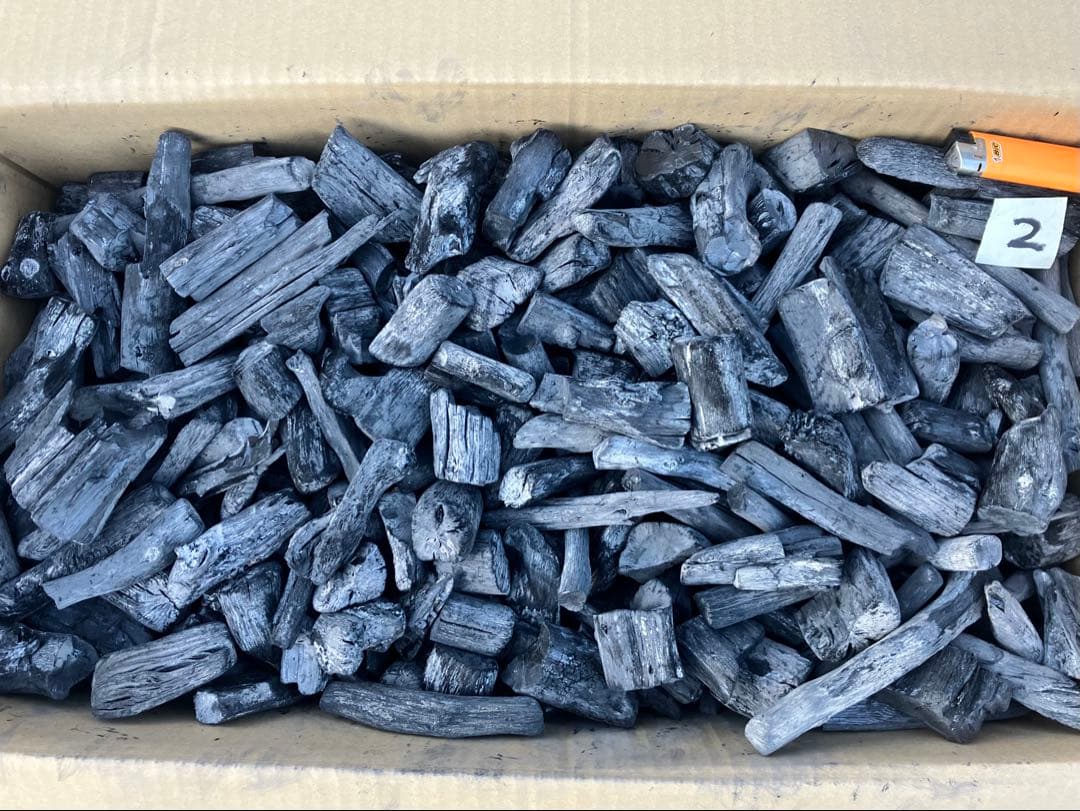 紀州備長炭 馬目小炭１５キロ②