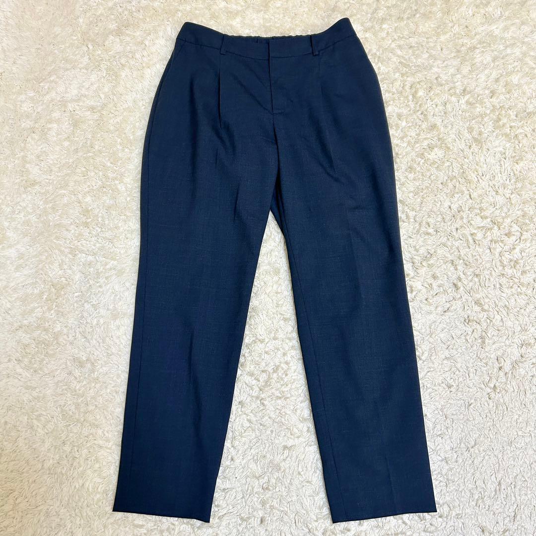 美品✨グリーンレーベルリラクシング ノーカラー セットアップ パンツスーツ 40