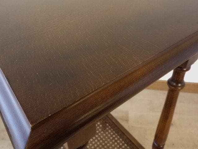 カリモク　コロニアル　花台　サイドテーブル　USED