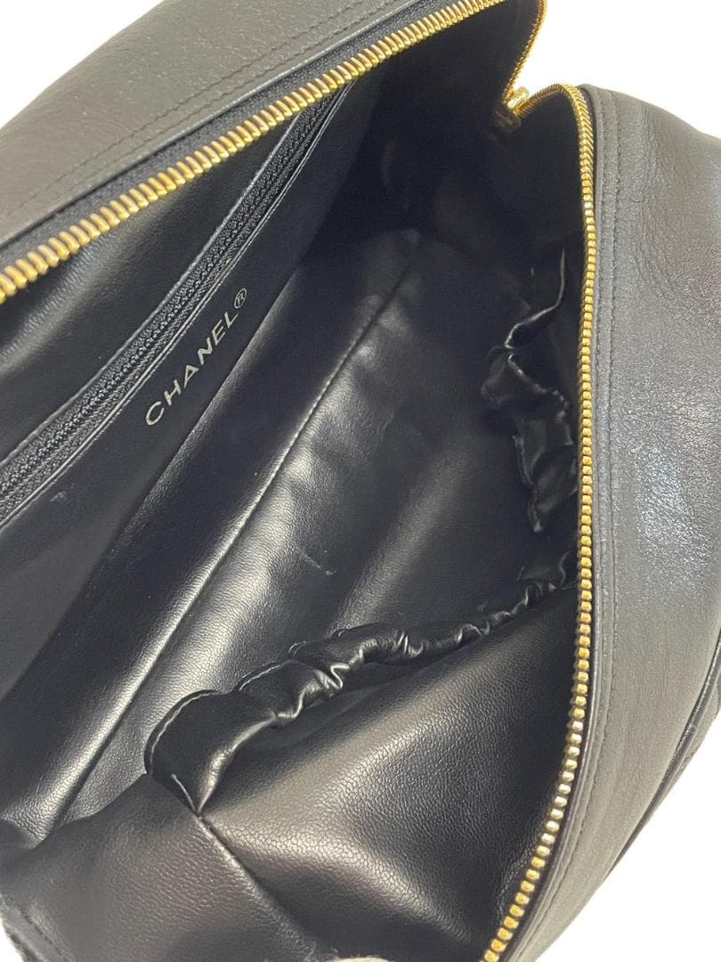 シャネル 1番台 ビコローレ レザー ヴィンテージ ポーチ MBZ023