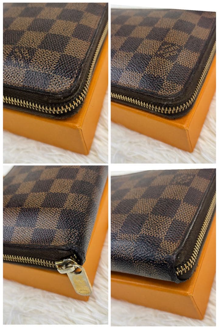 ルイヴィトン ダミエ オーガナイザー ラウンドファスナー　ジッピー　長財布