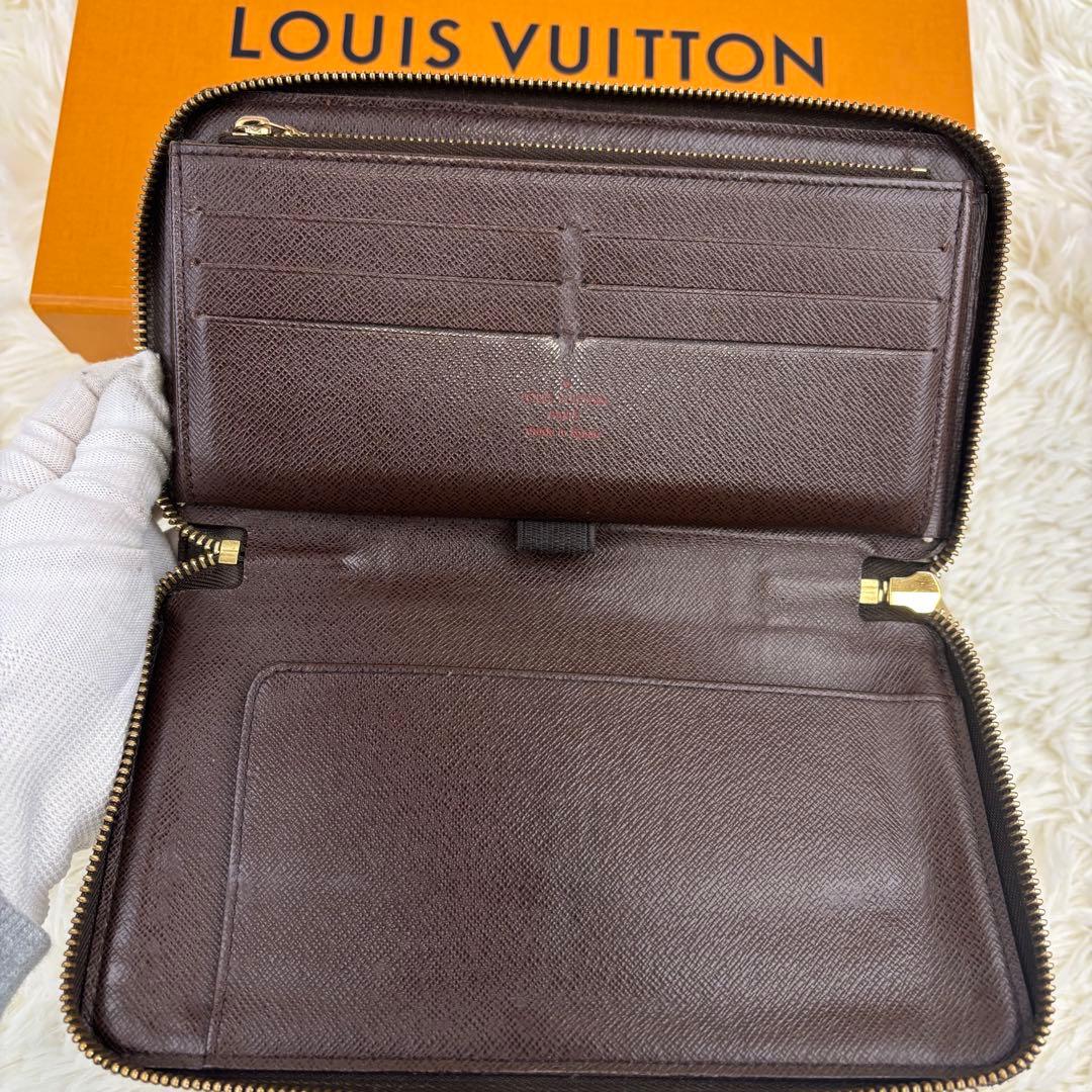 ルイヴィトン ダミエ オーガナイザー ラウンドファスナー　ジッピー　長財布