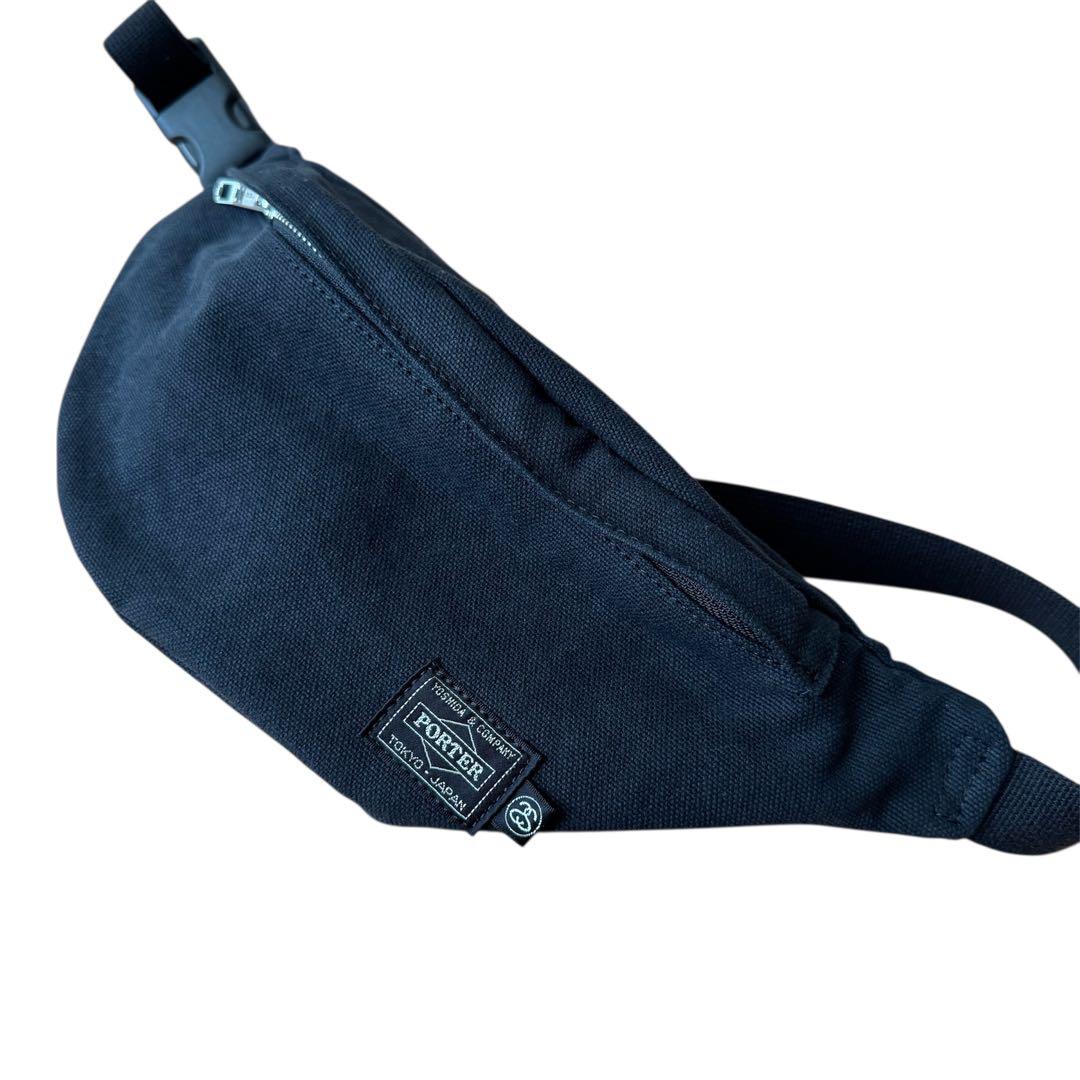 PORTER stussy ボディバッグ ショルダーバッグ ブラック