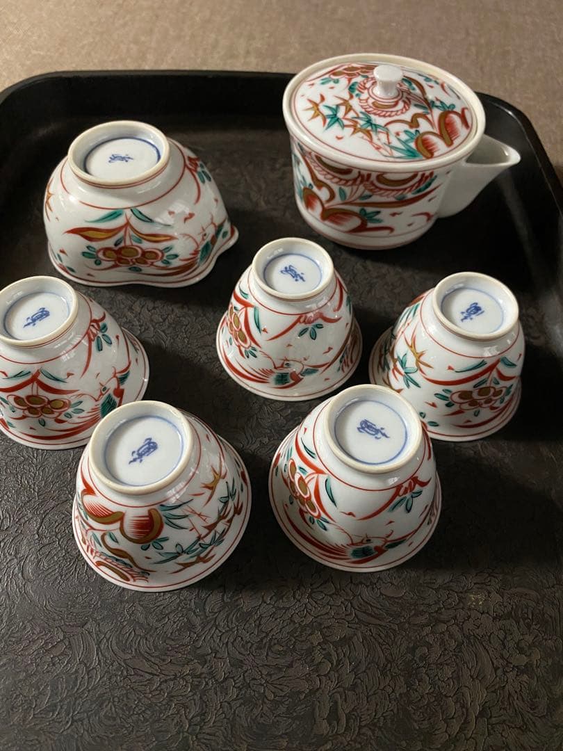 清水焼き 陵泉 煎茶器セット