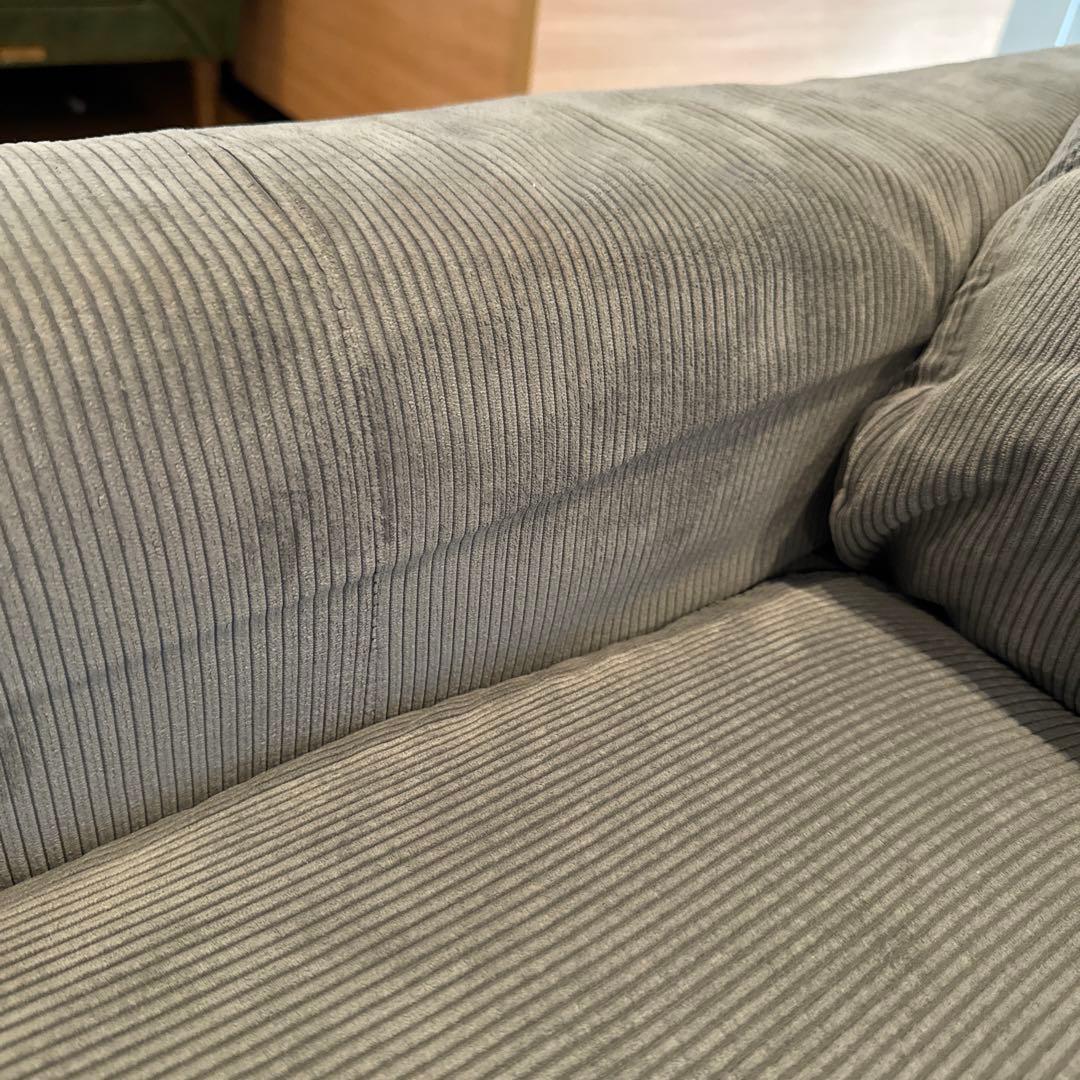 ニトリ　カウチソファ(アウロス4 DGY) 3人掛け