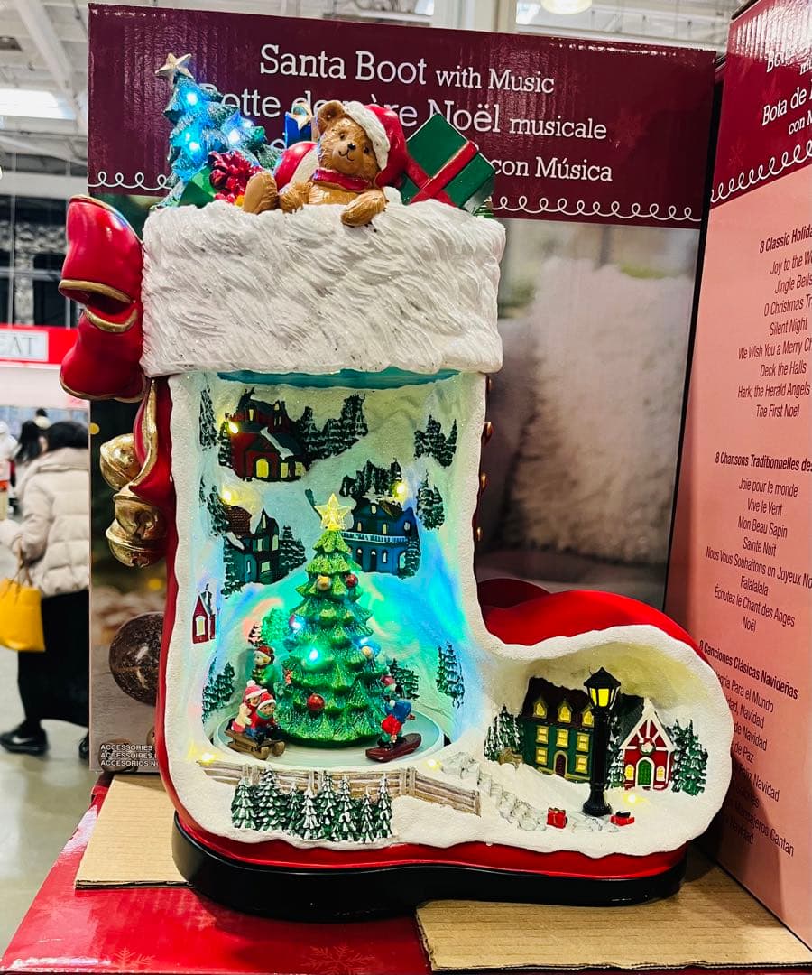 コストコ　クリスマス ブーツ型 デコレーション 8曲入り