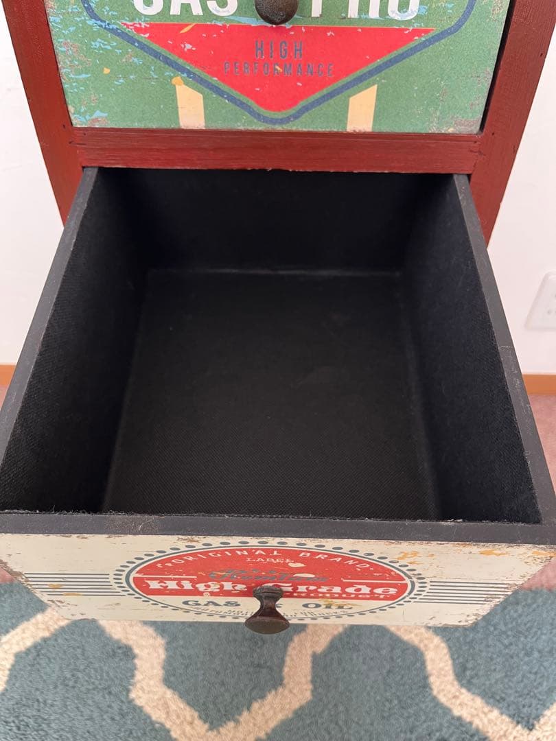 ヴィンテージ風 5段チェスト