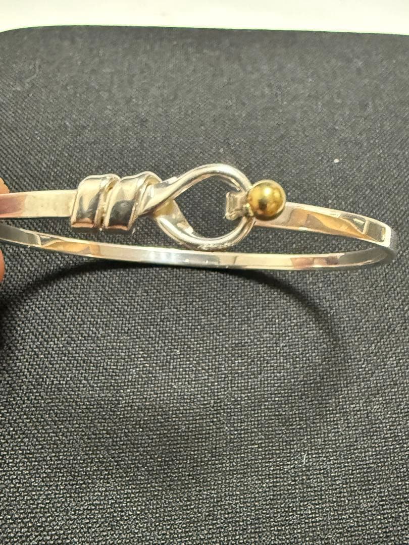 ティファニー バングル フック&アイ シルバー 925 750 18金