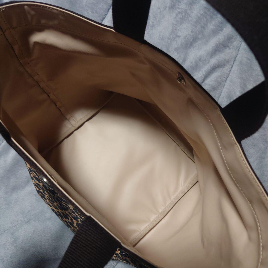 エルベシャプリエ☆707Fパンサートープ☆舟形トートバッグ☆ヒョウ柄