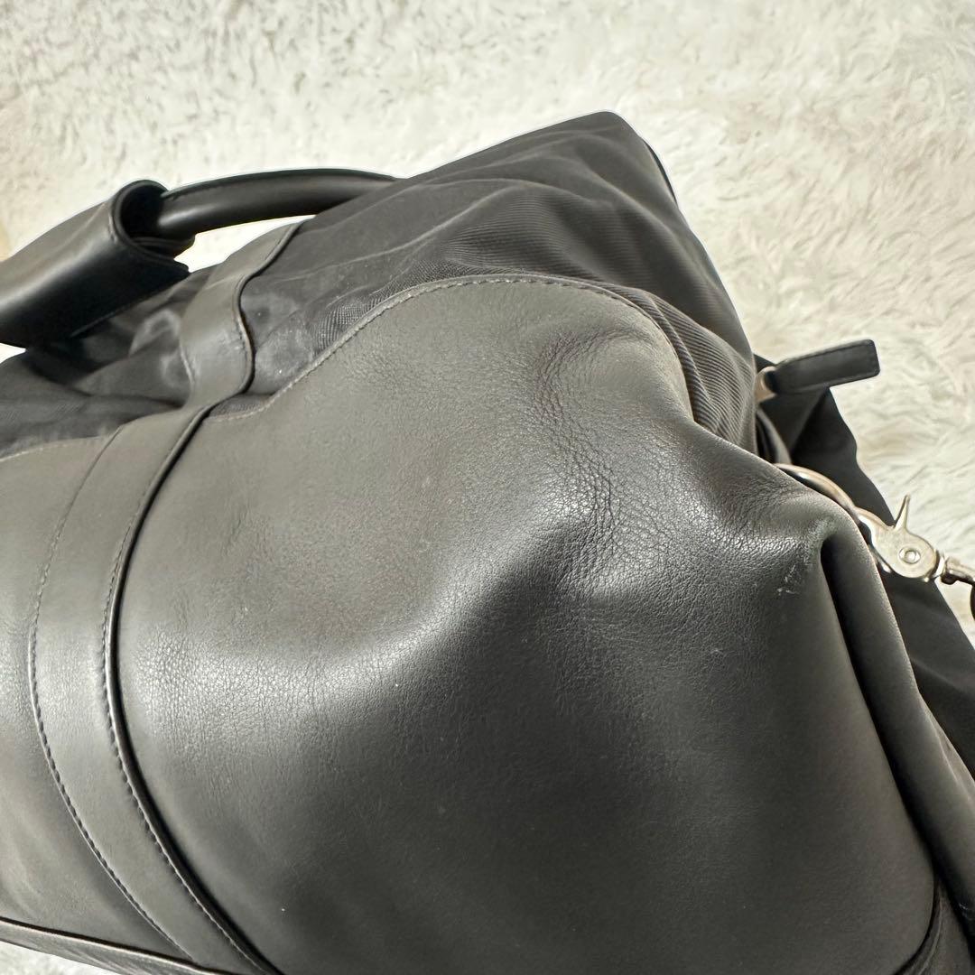 美品✨COACH コーチ ボストンバッグ 5497 レザー ナイロン 斜め掛け