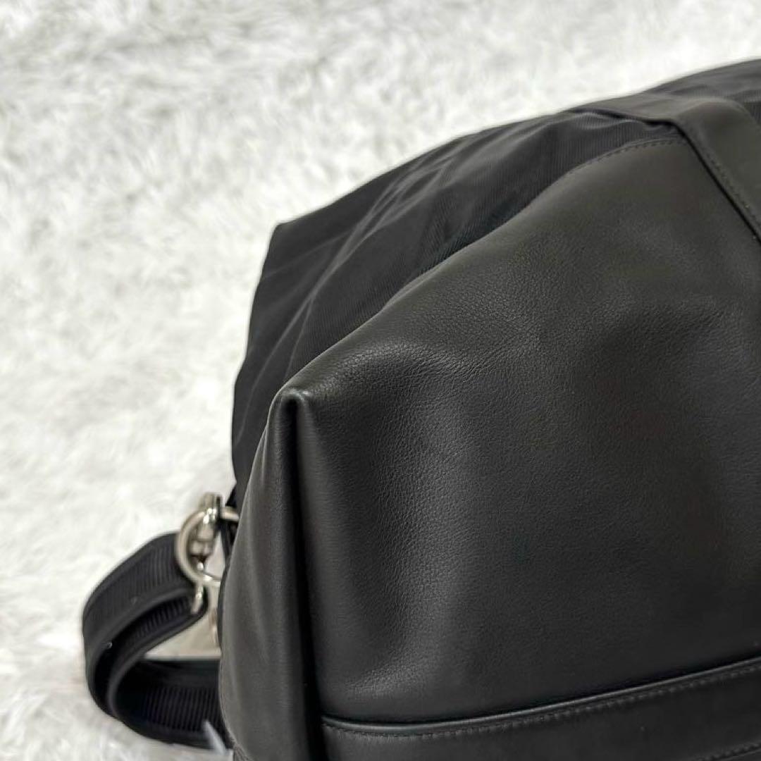 美品✨COACH コーチ ボストンバッグ 5497 レザー ナイロン 斜め掛け