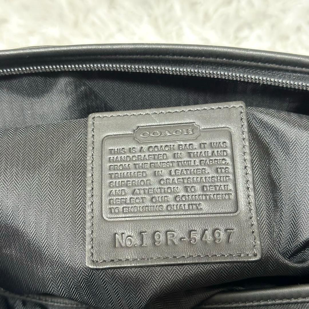 美品✨COACH コーチ ボストンバッグ 5497 レザー ナイロン 斜め掛け