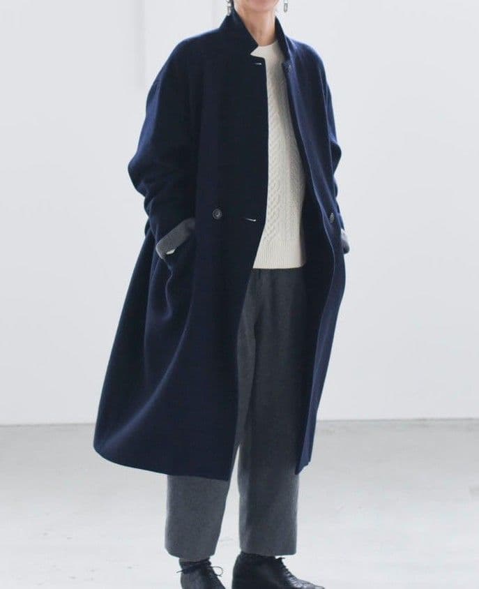 北欧、暮らしの道具店 チェスターコート ネイビー