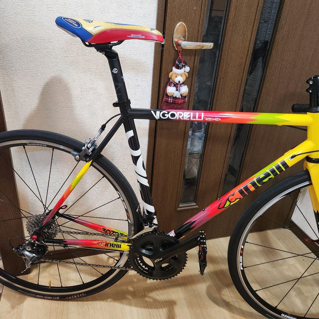 引き取りのみ　VIGORELLI ロードバイク 105 クロモリフレーム