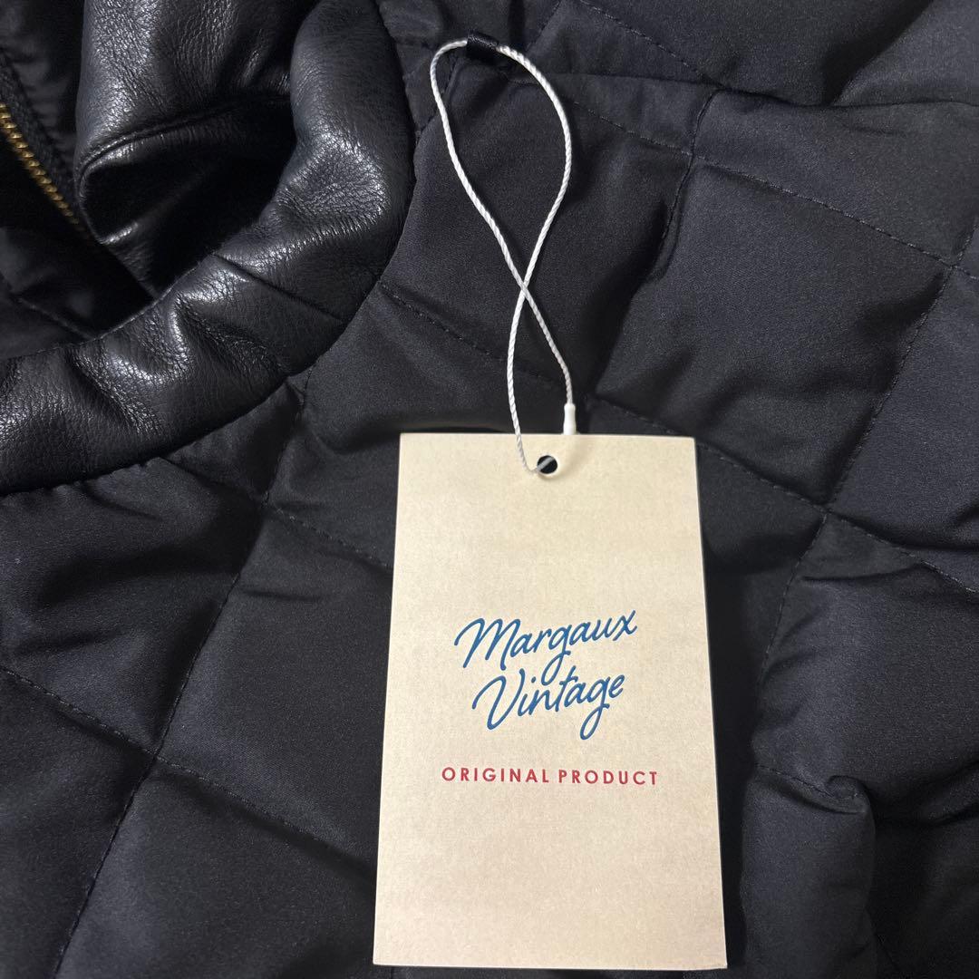 ❣️新品　❣️今季もの　マルゴービンテージ　レザーベスト　エコレザー　中綿ベスト