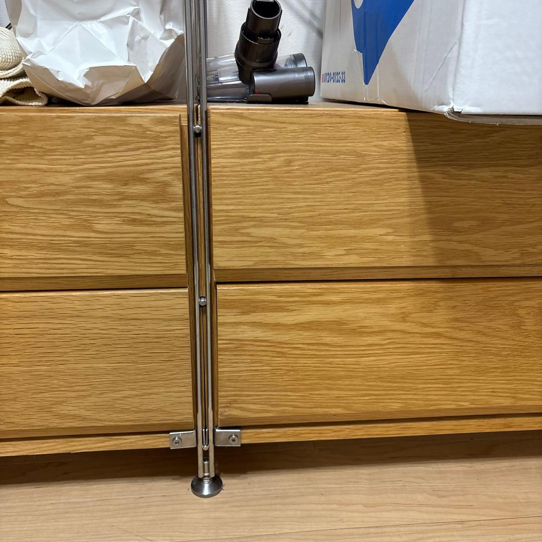 無印良品 ステンレスユニットシェルフ・オーク材 ・ワードローブセット