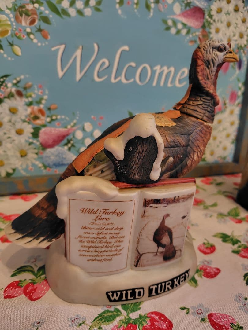 希少　ワイルドターキー　陶器製　　空瓶　wild turkey 空き瓶