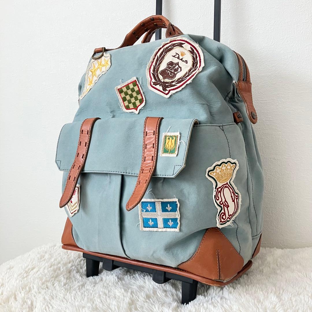 【希少】Dakota✨ダコタ　キャリーケース　デニム　ワッペン