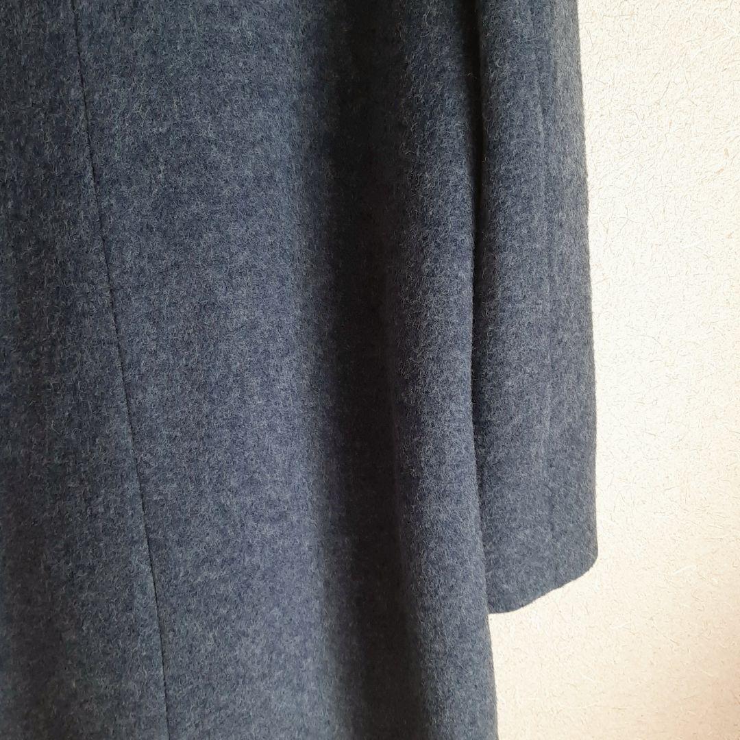 KUMIKYOKU ブークレウールチェスターコート　ブルーグレー組曲大きいサイズ