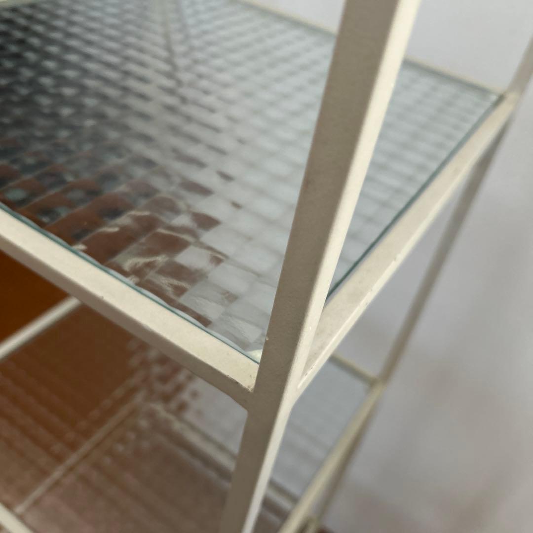 土*和様 本日限定お値下げ　アイアンシェルフ　デザインガラス