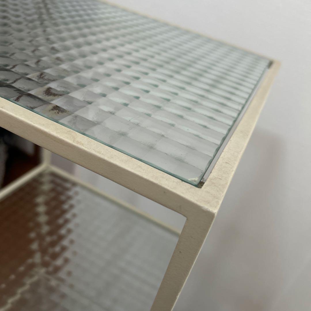 土*和様 本日限定お値下げ　アイアンシェルフ　デザインガラス